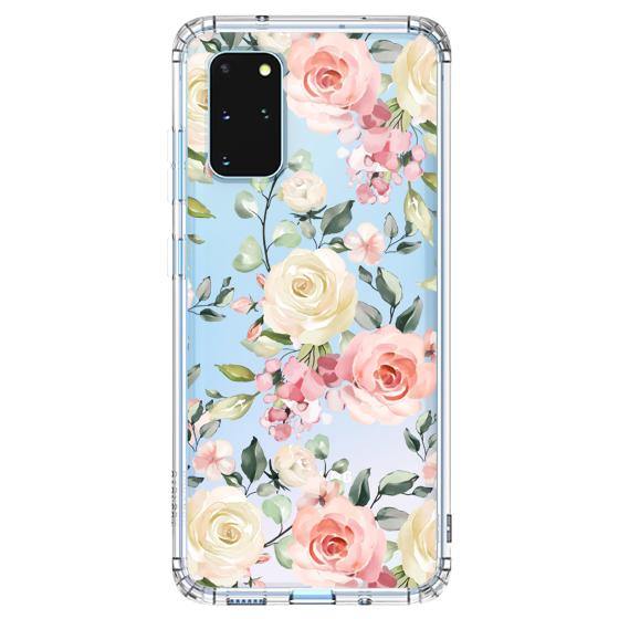 Watercolor Flower Floral Phone Case - Samsung Galaxy S20 Plus Case - MOSNOVO