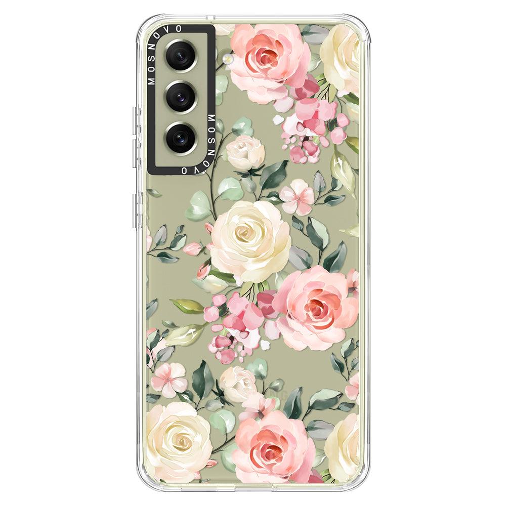 Watercolor Floral Phone Case - Samsung Galaxy S21 FE Case - MOSNOVO