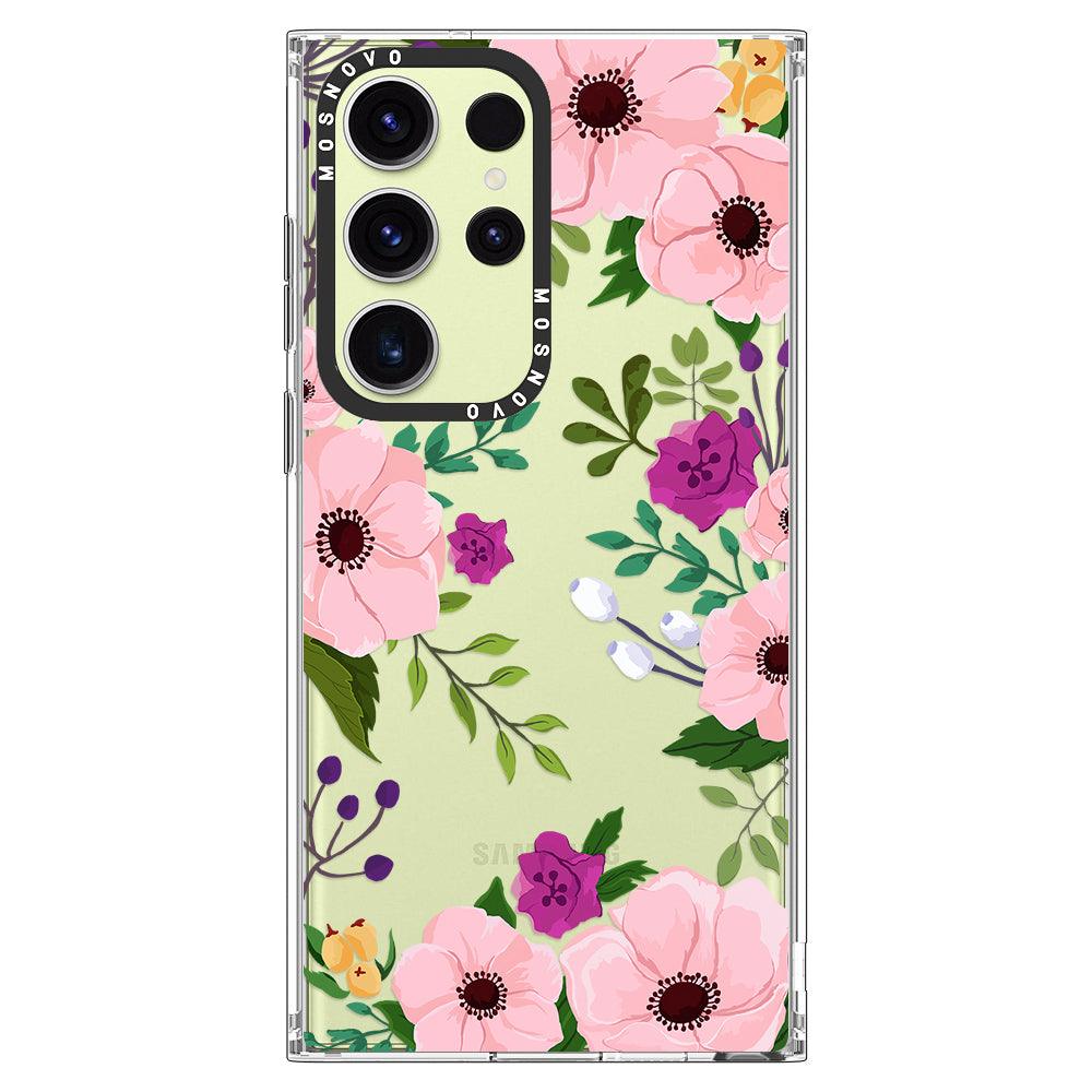 Watercolor Floral Phone Case - Samsung Galaxy S23 Ultra Case - MOSNOVO