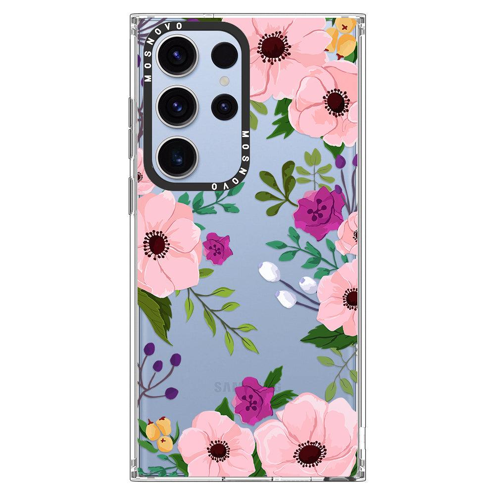 Watercolor Floral Phone Case - Samsung Galaxy S23 Ultra Case - MOSNOVO
