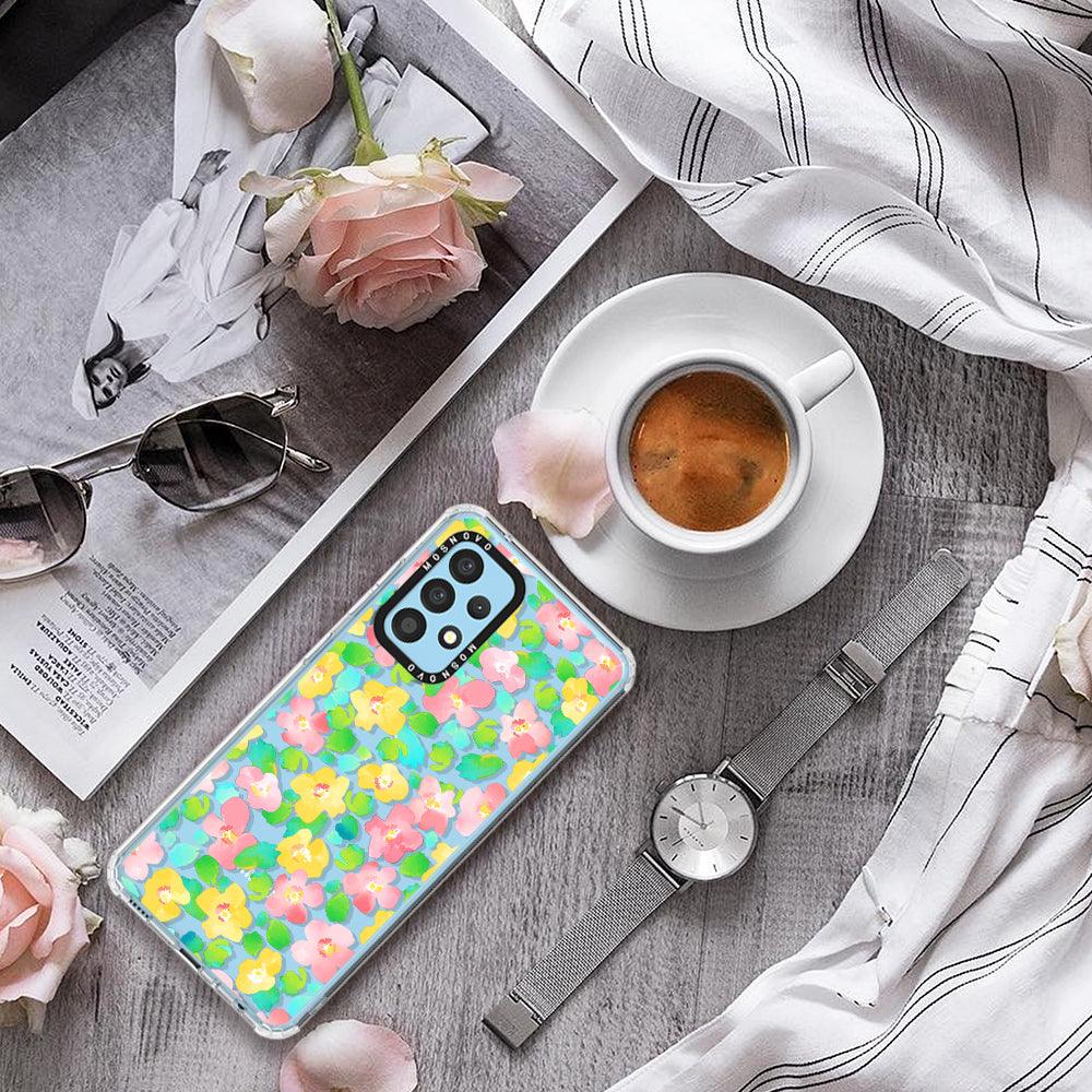 Watercolor Flower Phone Case - Samsung Galaxy A52 & A52s Case - MOSNOVO