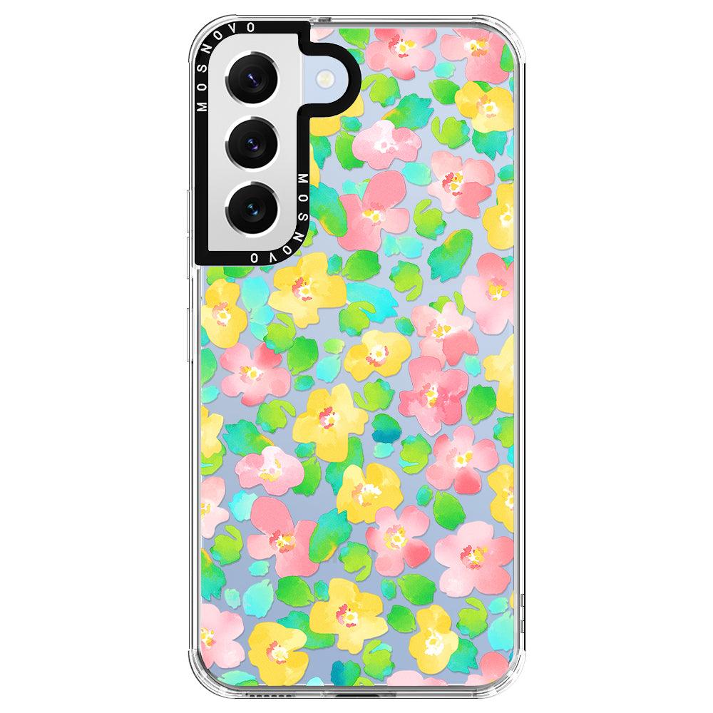Watercolor Flower Phone Case - Samsung Galaxy S22 Plus Case - MOSNOVO