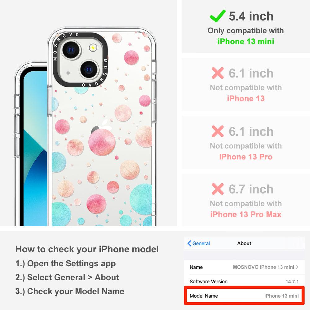 Colorful Bubbles Phone Case - iPhone 13 Mini Case - MOSNOVO