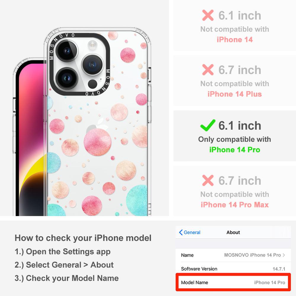 Colorful Bubbles Phone Case - iPhone 14 Pro Case - MOSNOVO