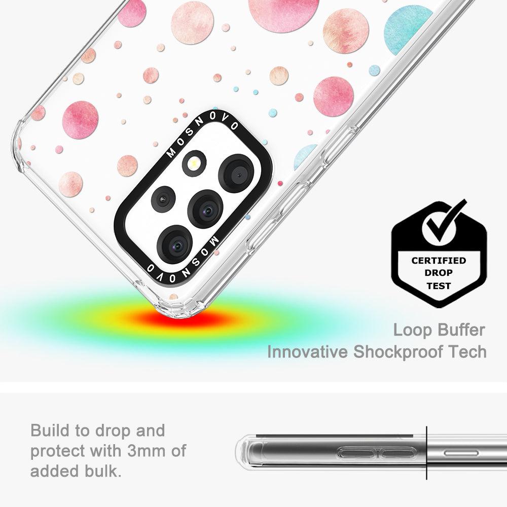 Watercolor Polka Dot Phone Case - Samsung Galaxy A53 Case - MOSNOVO