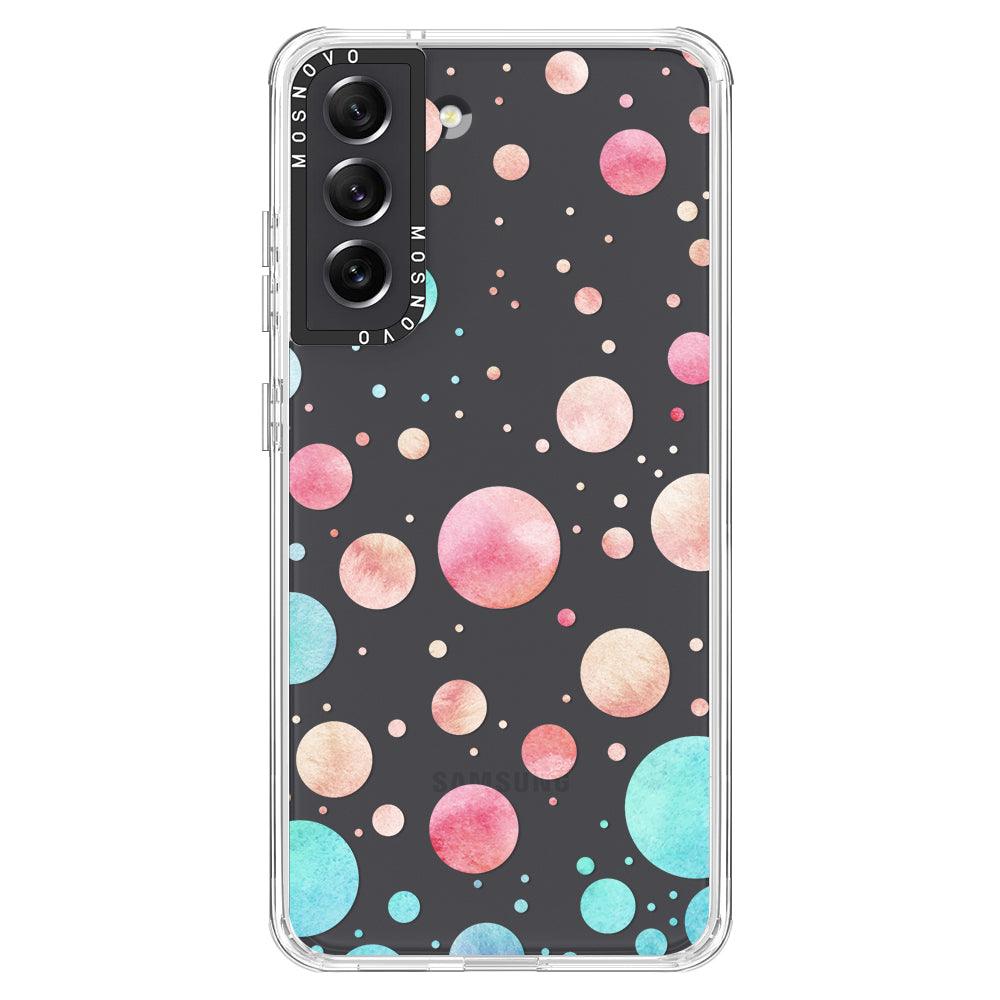 Watercolor Polka Dot Phone Case - Samsung Galaxy S21 FE Case - MOSNOVO