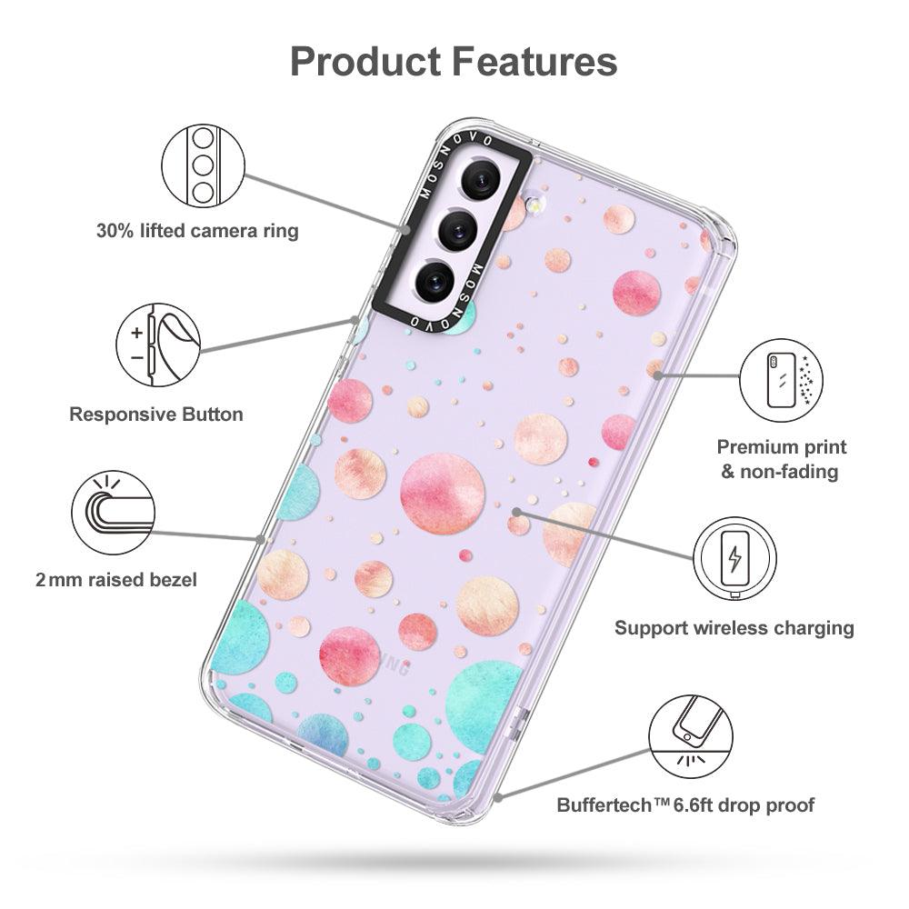 Watercolor Polka Dot Phone Case - Samsung Galaxy S21 FE Case - MOSNOVO