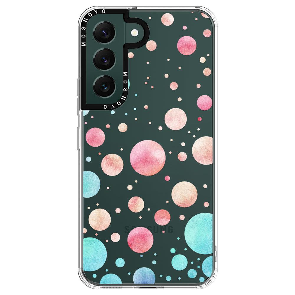 Watercolor Polka Dot Phone Case - Samsung Galaxy S22 Case - MOSNOVO