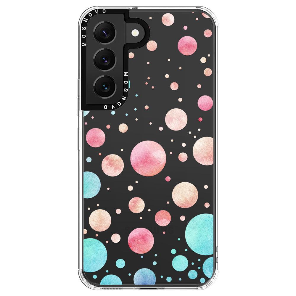 Watercolor Polka Dot Phone Case - Samsung Galaxy S22 Case - MOSNOVO