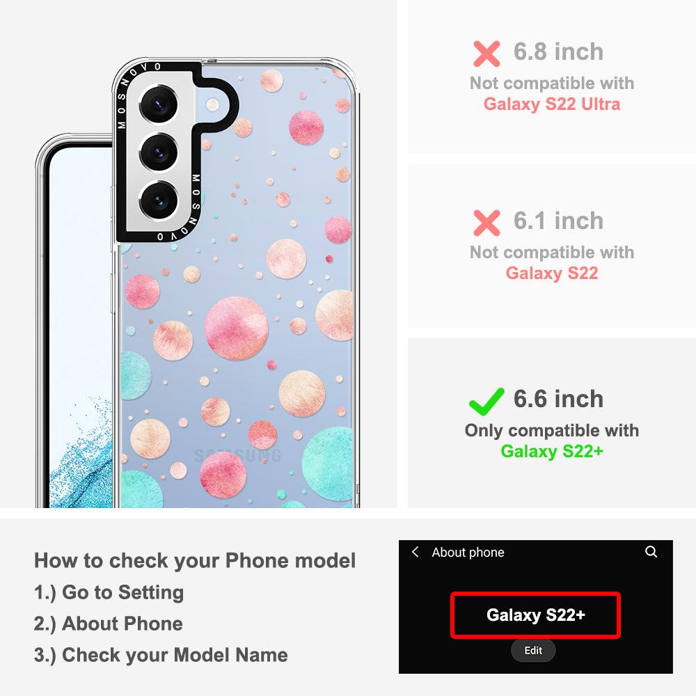 Watercolor Polka Dot Phone Case - Samsung Galaxy S22 Plus Case - MOSNOVO