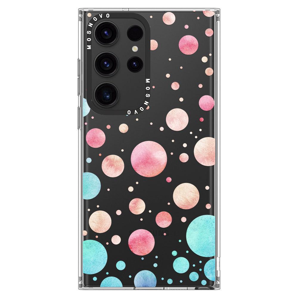 Watercolor Polka Dot Phone Case - Samsung Galaxy S23 Ultra Case - MOSNOVO