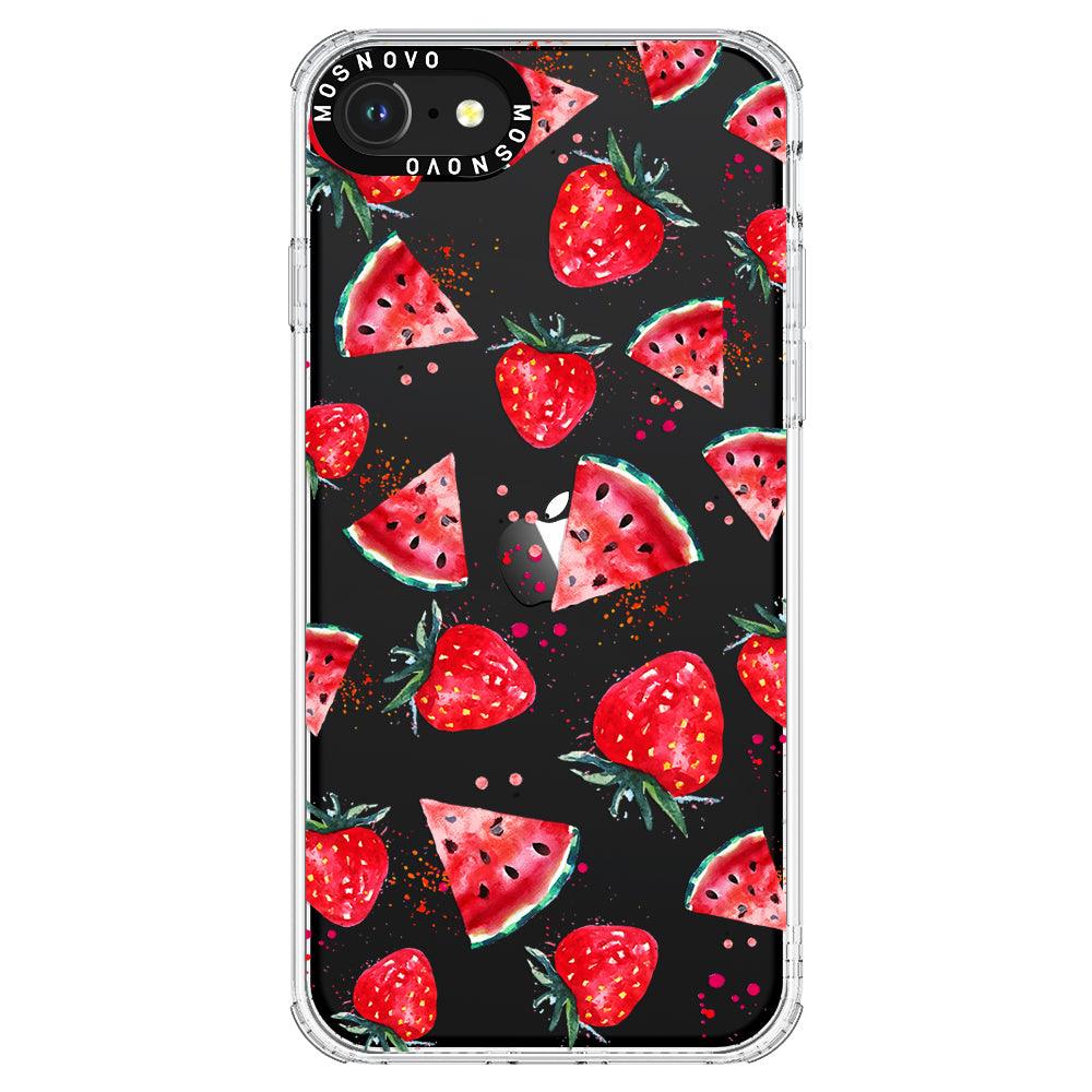 Watermelon and Strawberry Phone Case - iPhone 7 Case - MOSNOVO