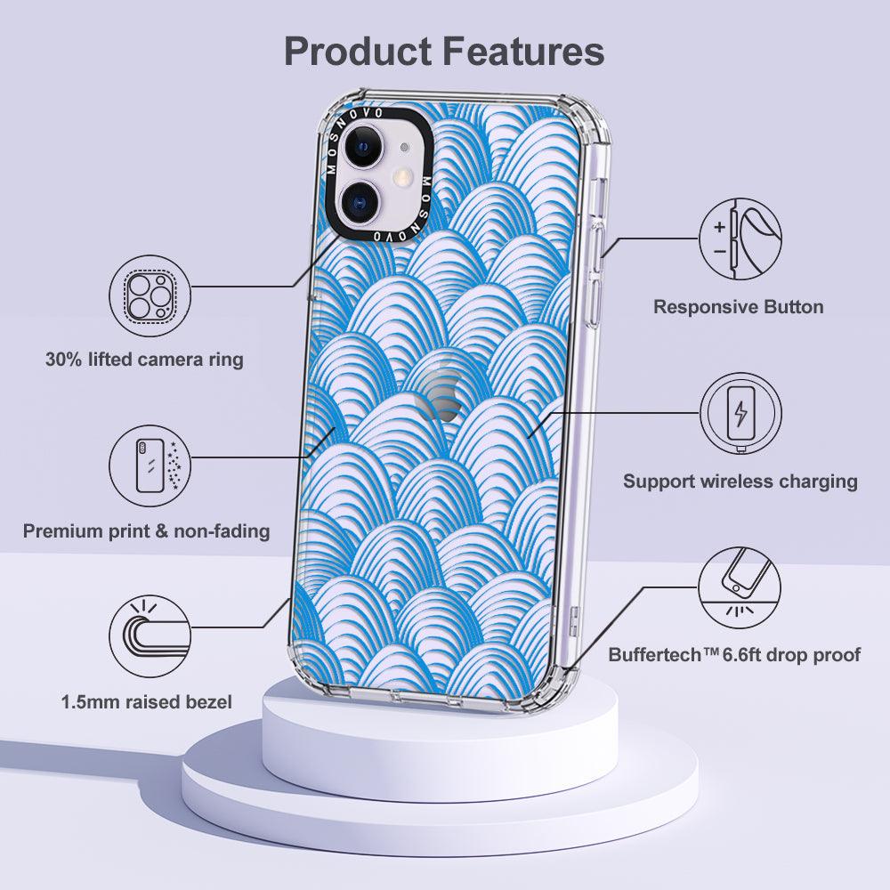 Wavy Wave Phone Case - iPhone 11 Case - MOSNOVO