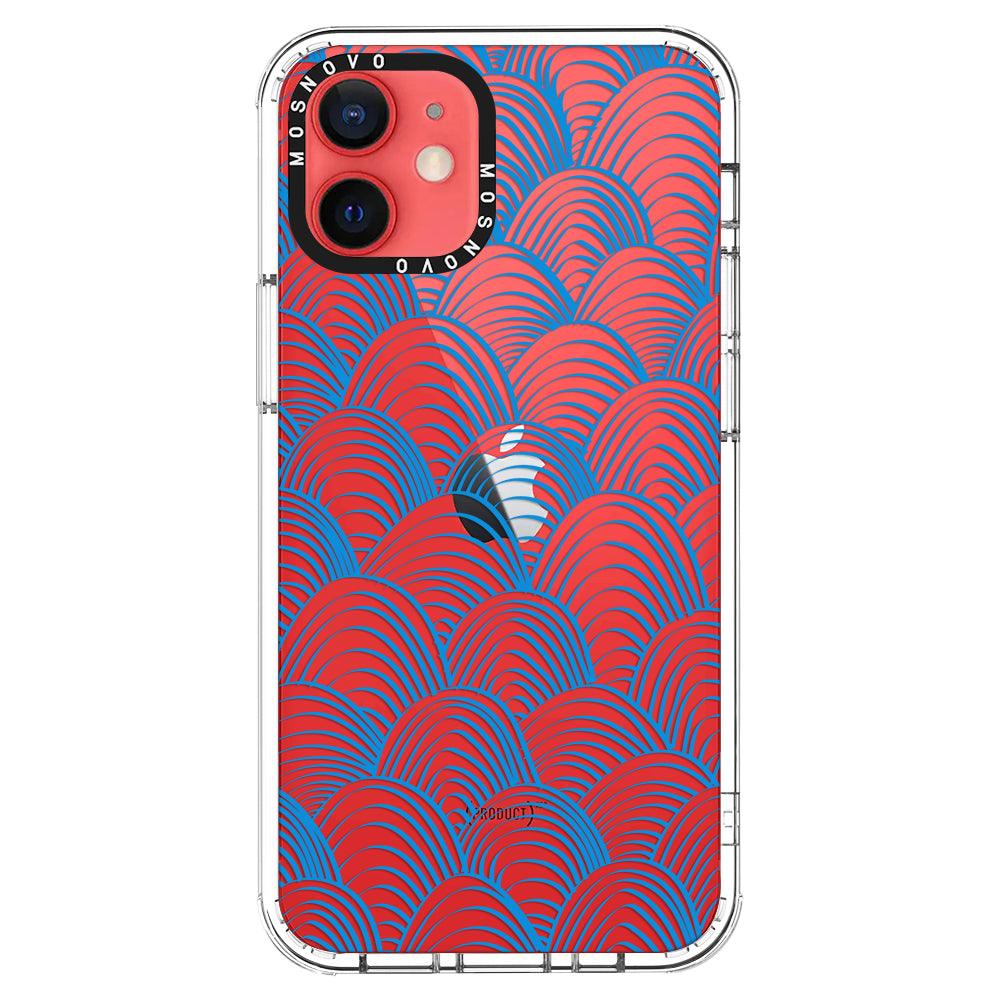 Wave Art Phone Case - iPhone 12 Mini Case - MOSNOVO
