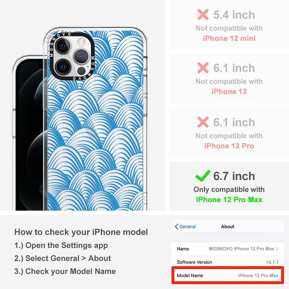 Wavy Wave Phone Case - iPhone 12 Pro Max Case - MOSNOVO
