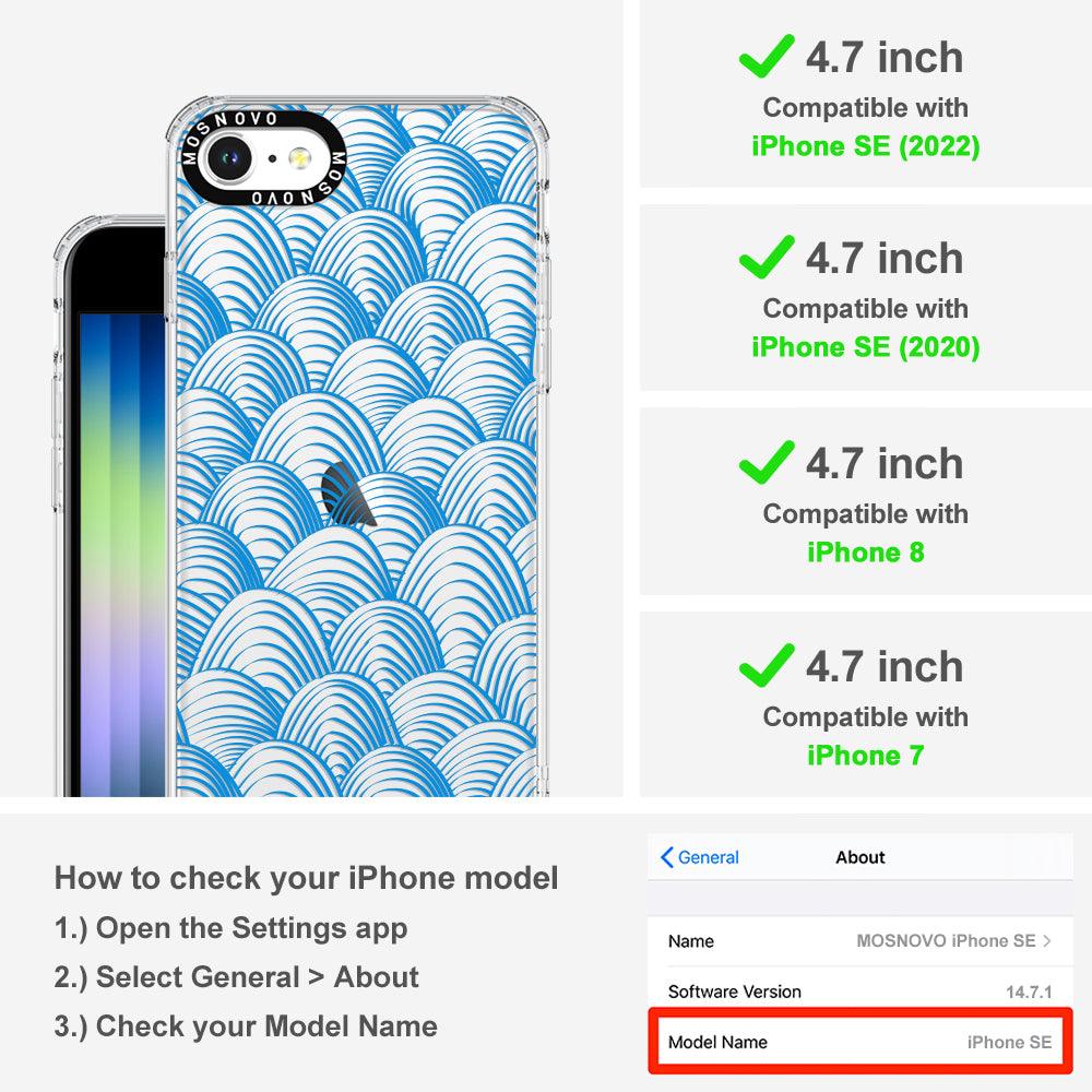 Wavy Wave Phone Case - iPhone SE 2022 Case - MOSNOVO
