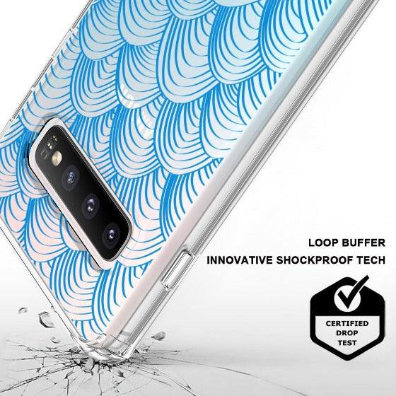 Wavy Wave Phone Case - Samsung Galaxy S10 Plus Case - MOSNOVO