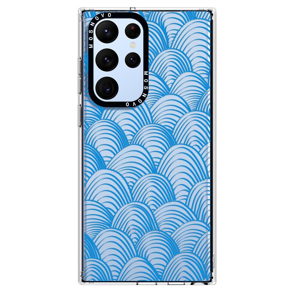 Wavy Art Phone Case - Samsung Galaxy S22 Ultra Case - MOSNOVO