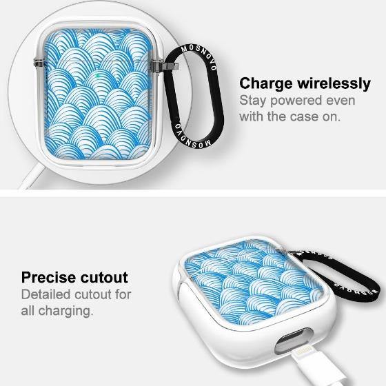 Wavy Wave AirPods 1/2 Case - MOSNOVO
