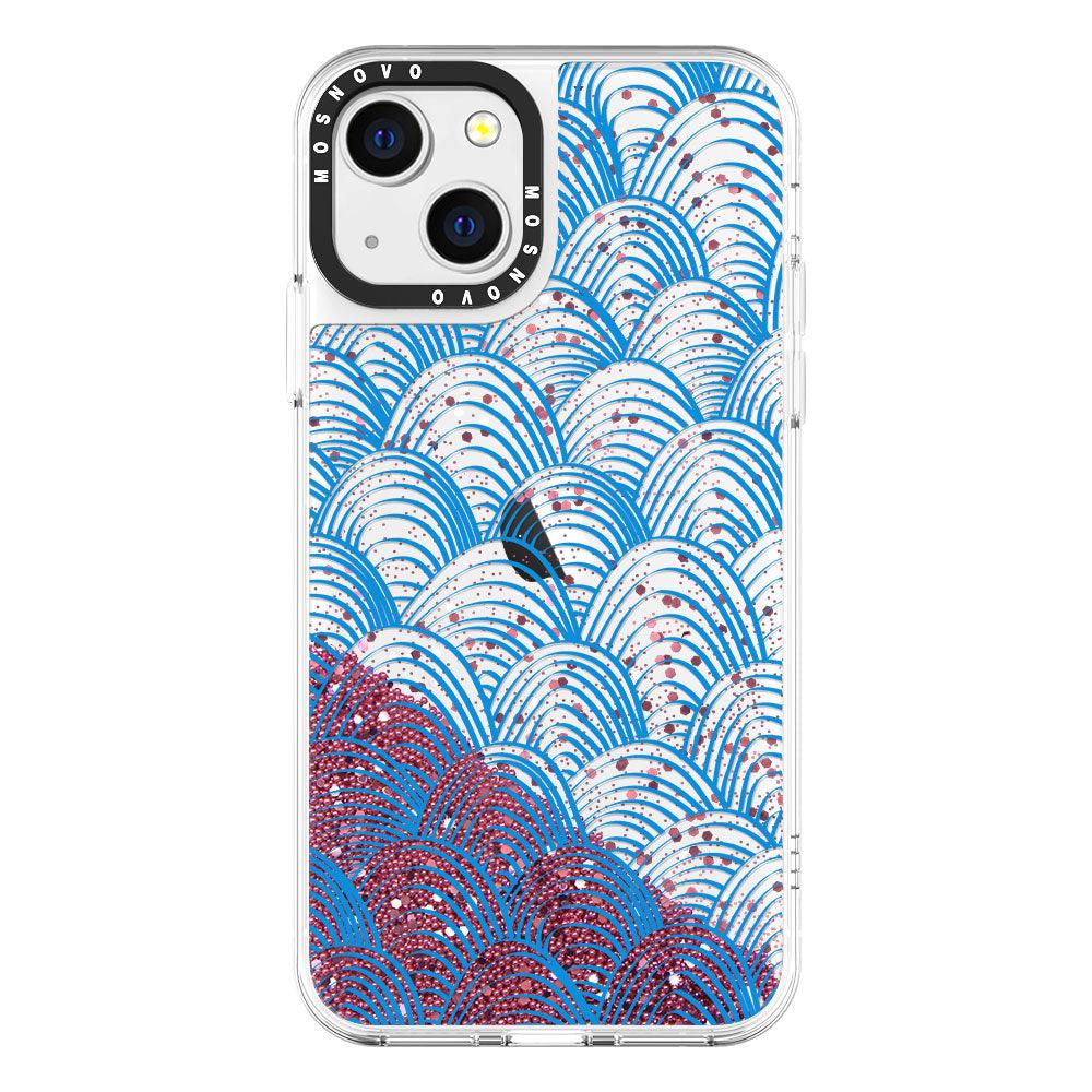 Wavy Wave Glitter Phone Case - iPhone 13 Case - MOSNOVO