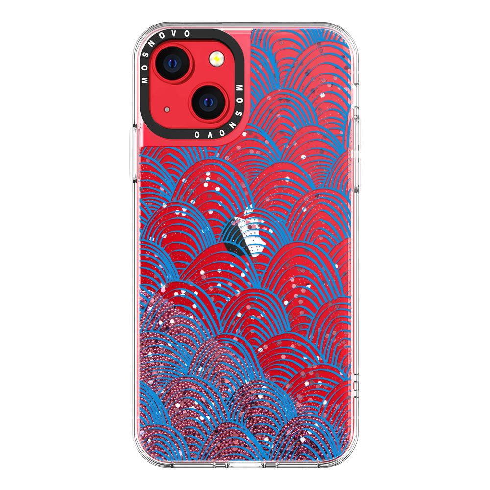 Wavy Wave Glitter Phone Case - iPhone 13 Case - MOSNOVO