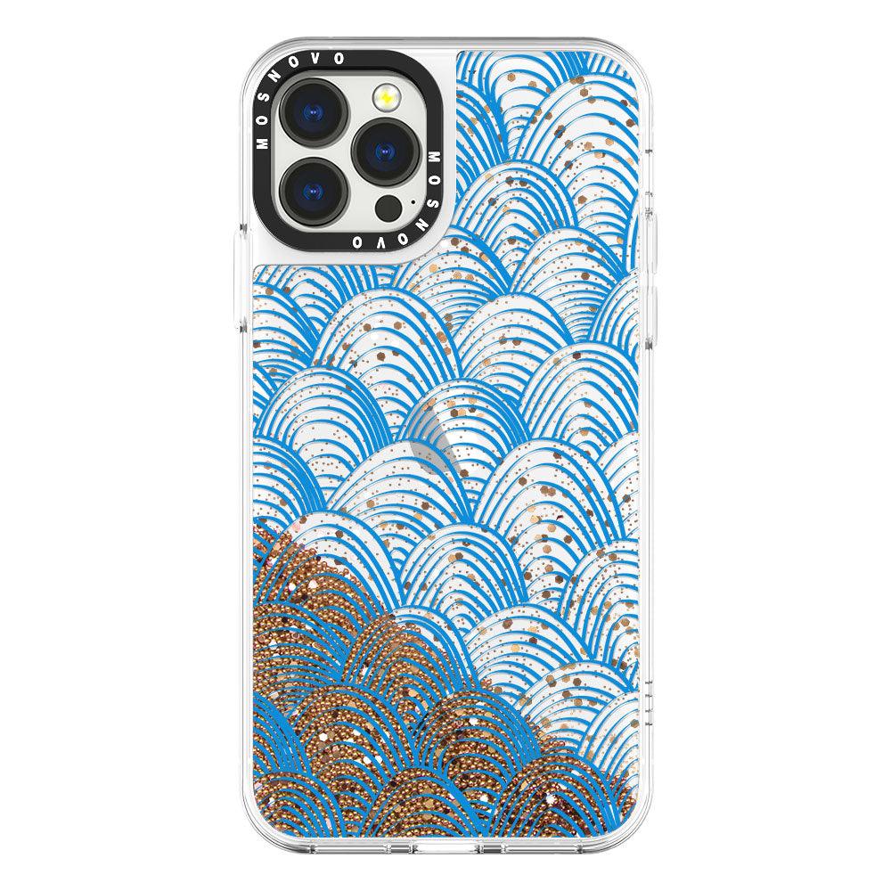 Wavy Wave Glitter Phone Case - iPhone 13 Pro Max Case - MOSNOVO