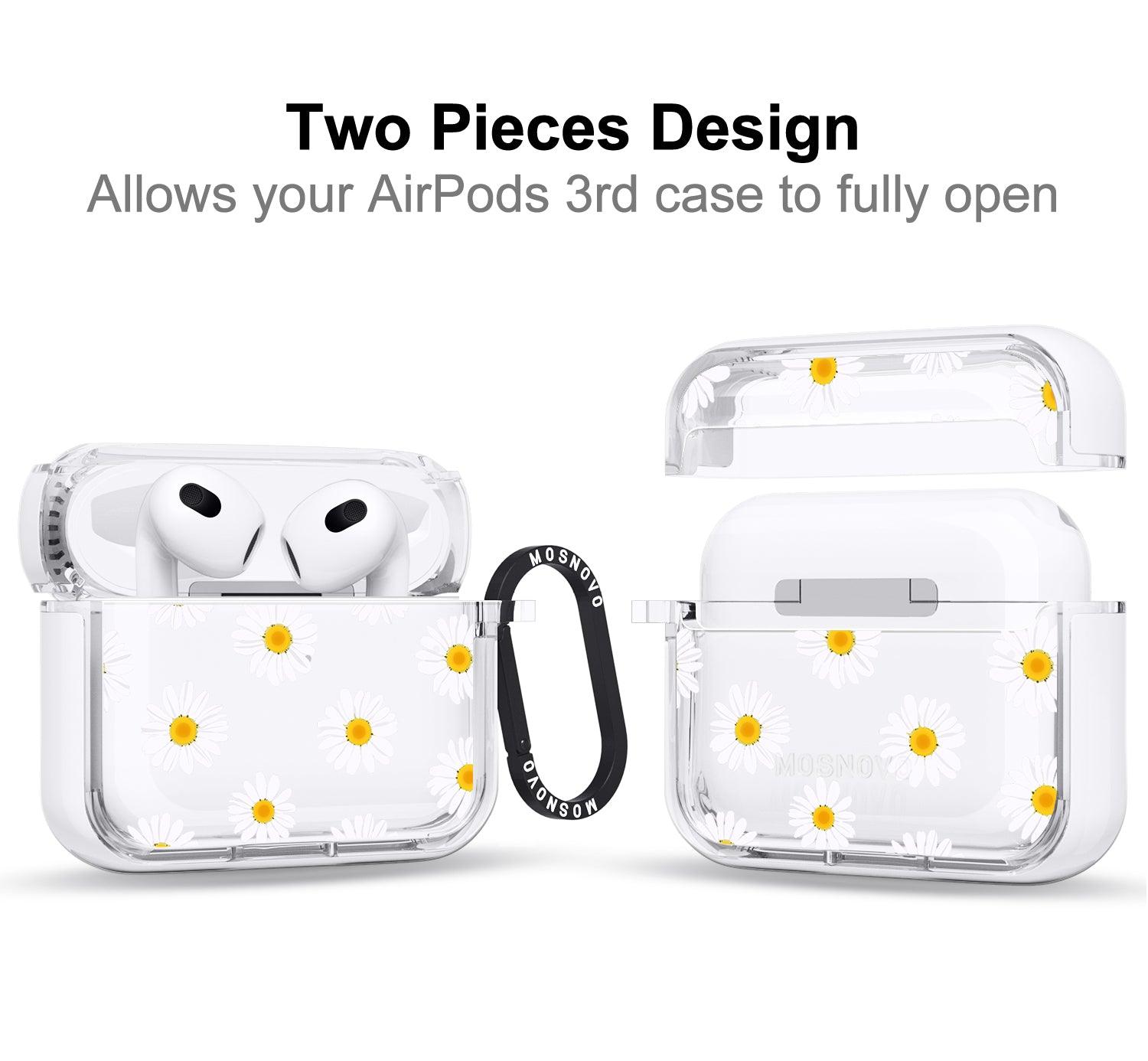 White Daisy AirPods 3 Case (3rd Generation) - MOSNOVO