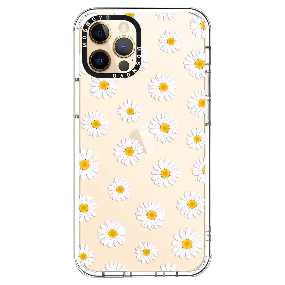 White Daisy Phone Case - iPhone 12 Pro Case - MOSNOVO