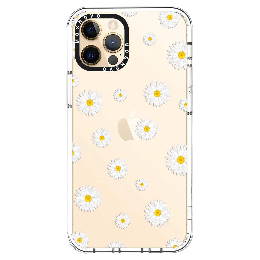 White Daisy Phone Case - iPhone 12 Pro Max Case - MOSNOVO