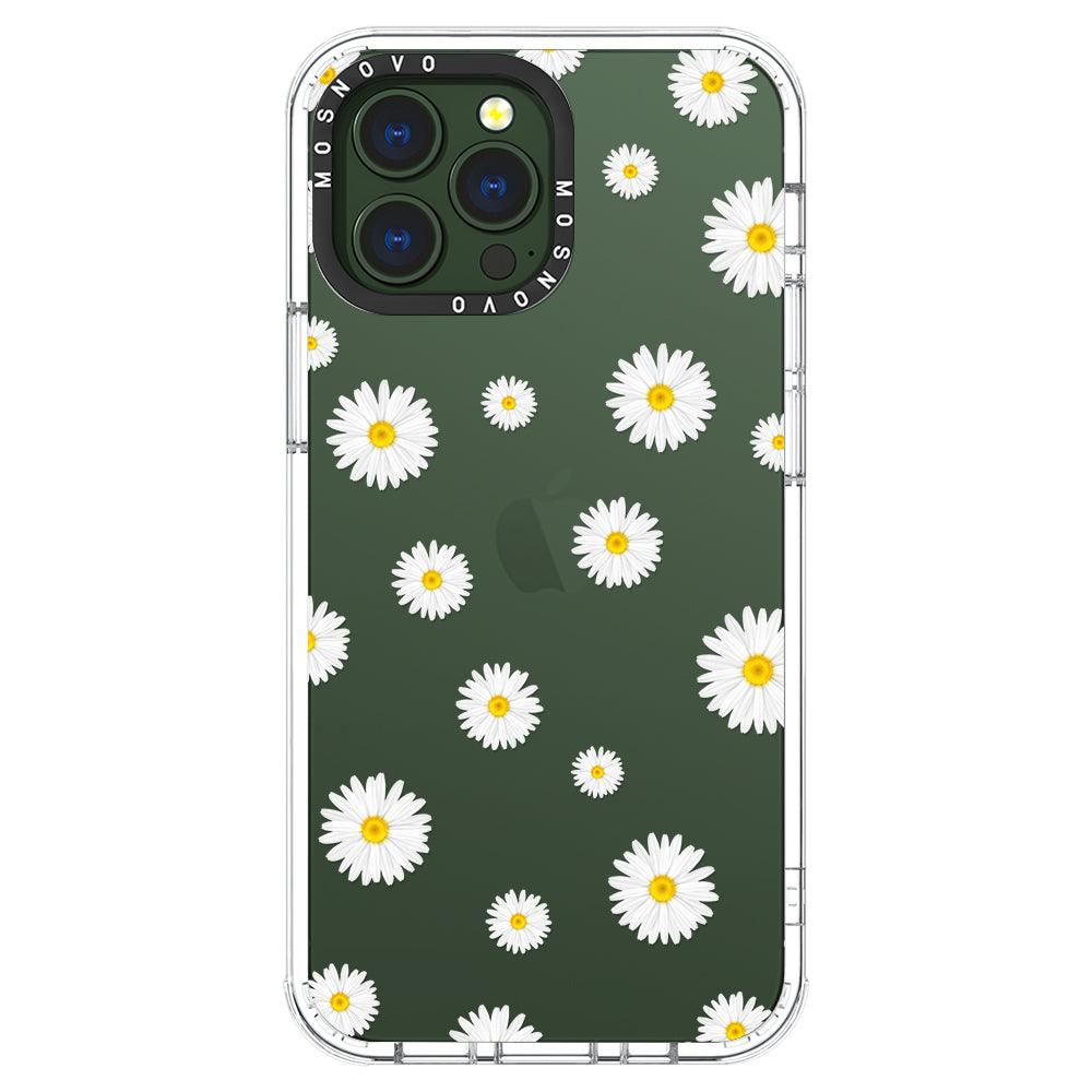White Daisy Phone Case - iPhone 13 Pro Max Case - MOSNOVO