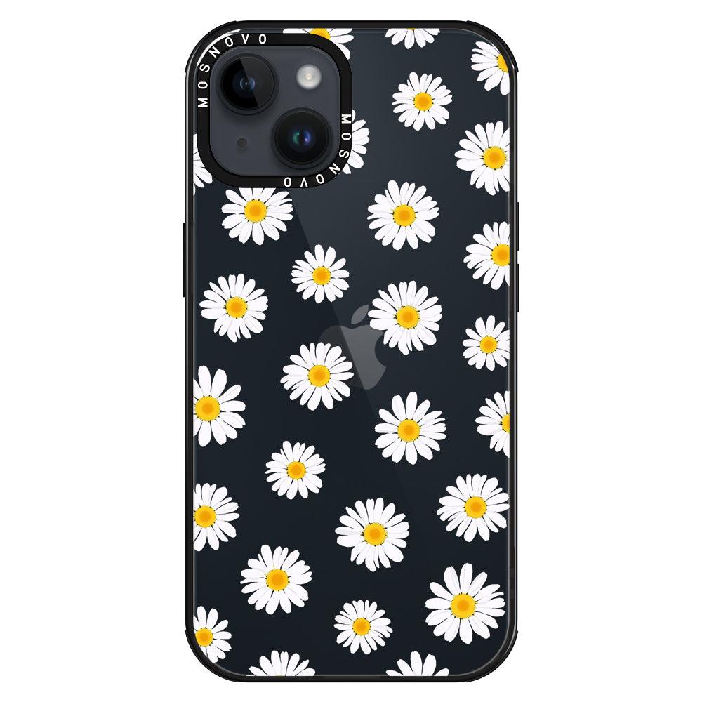 White Daisy Phone Case - iPhone 14 Case - MOSNOVO