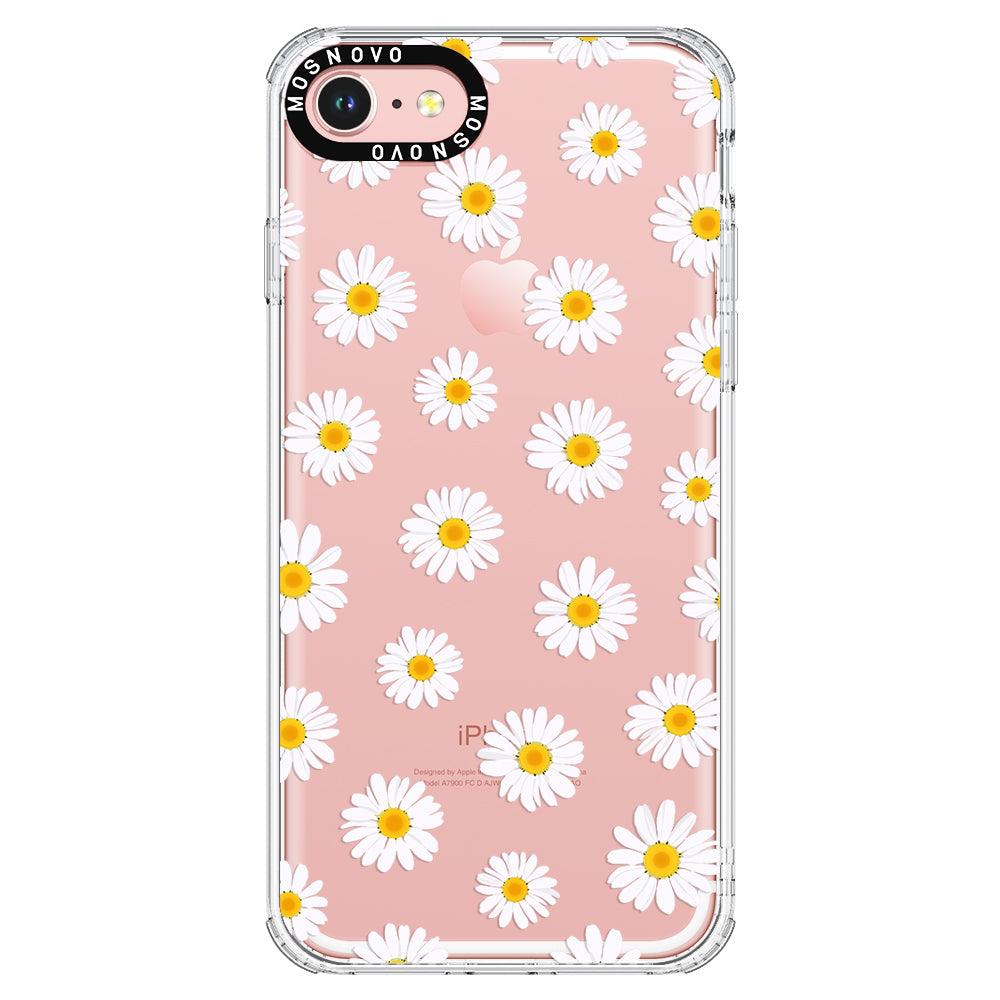 White Daisy Phone Case - iPhone 8 Case - MOSNOVO
