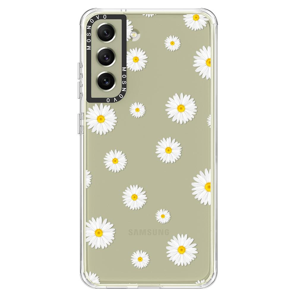 Daisy Floral Flower Phone Case - Samsung Galaxy S21 FE Case - MOSNOVO