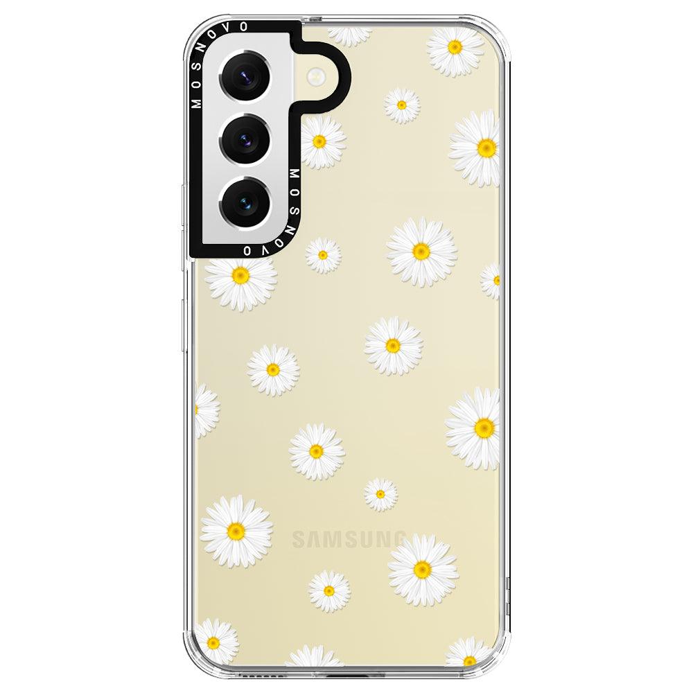 Daisy Floral Flower Phone Case - Samsung Galaxy S22 Case - MOSNOVO