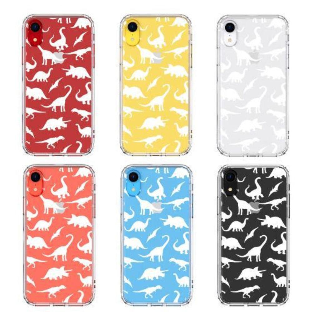 White Dinosaur Phone Case - iPhone XR Case - MOSNOVO