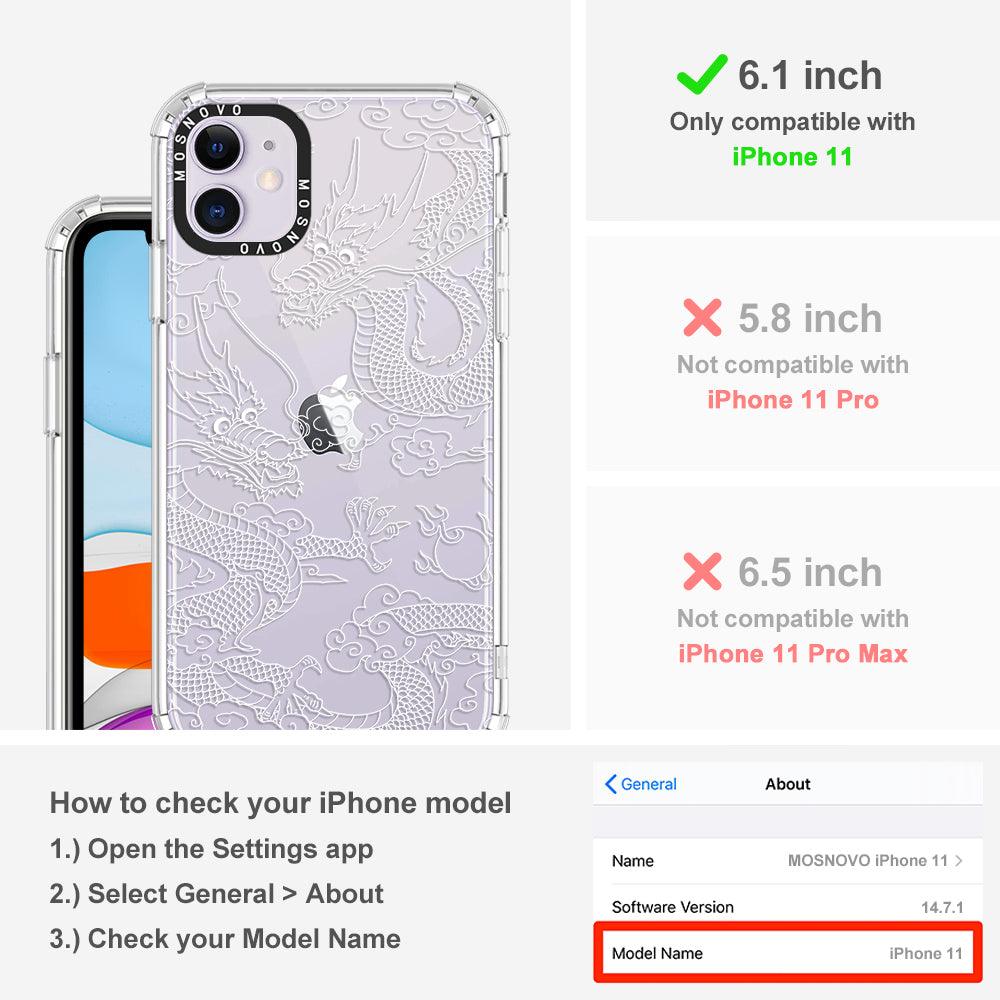 White Dragon Phone Case - iPhone 11 Case - MOSNOVO