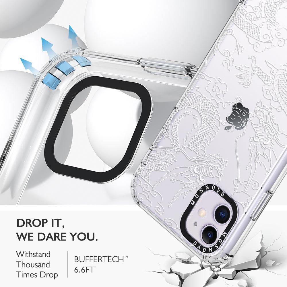 White Dragon Phone Case - iPhone 11 Case - MOSNOVO