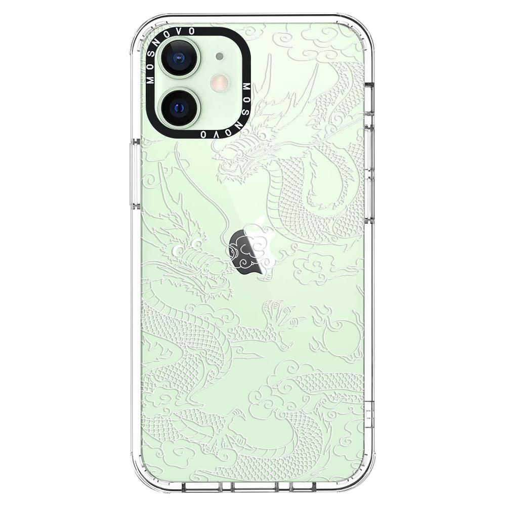 White Dragon Phone Case - iPhone 12 Case - MOSNOVO