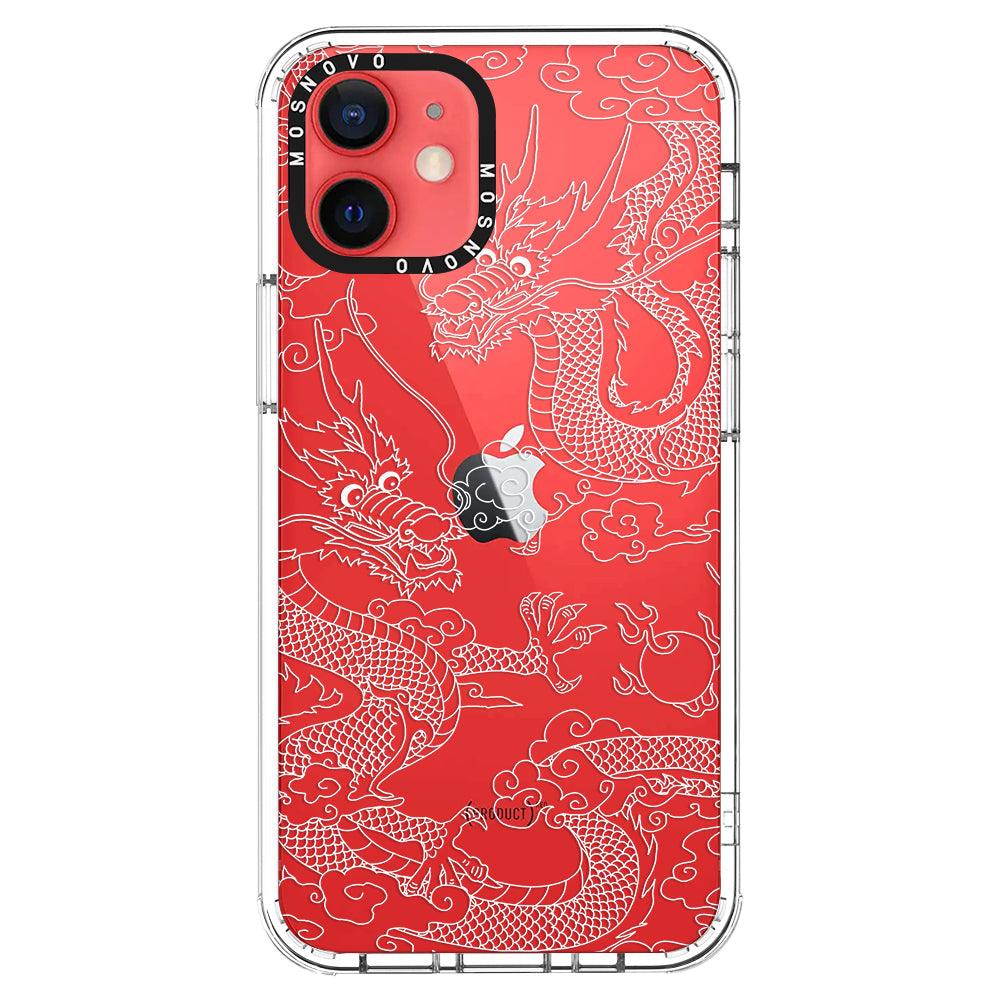 White Dragon Phone Case - iPhone 12 Case - MOSNOVO