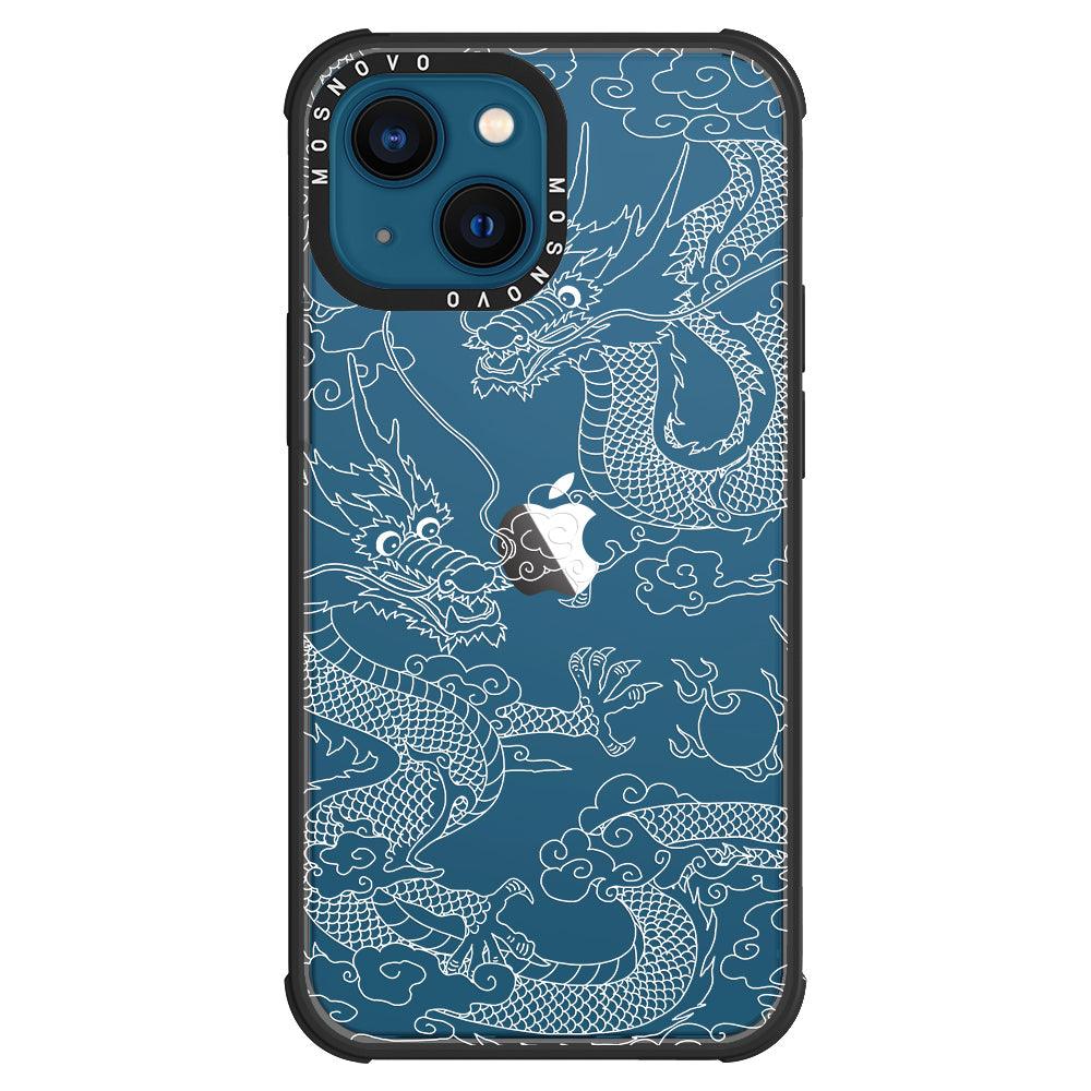 White Dragon Phone Case - iPhone 13 Case - MOSNOVO