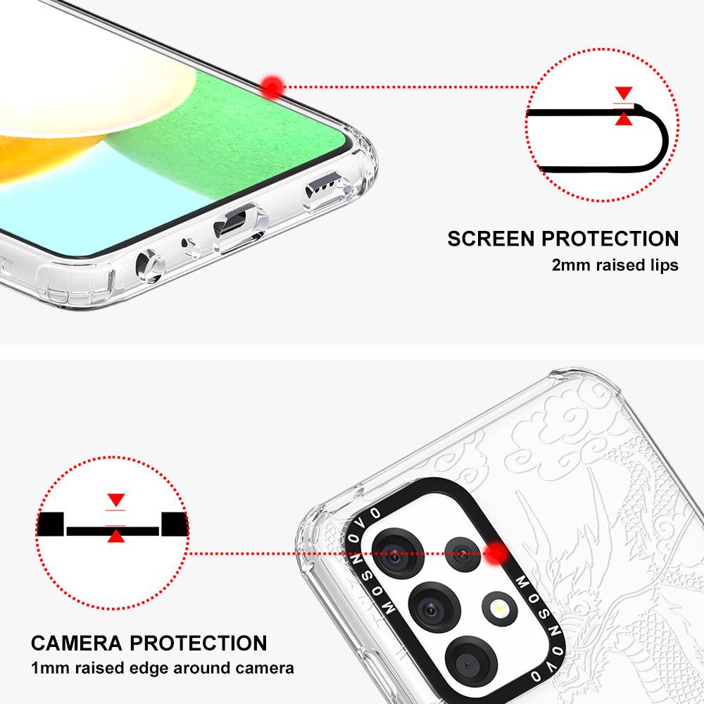 White Dragon Phone Case - Samsung Galaxy A52 & A52s Case - MOSNOVO