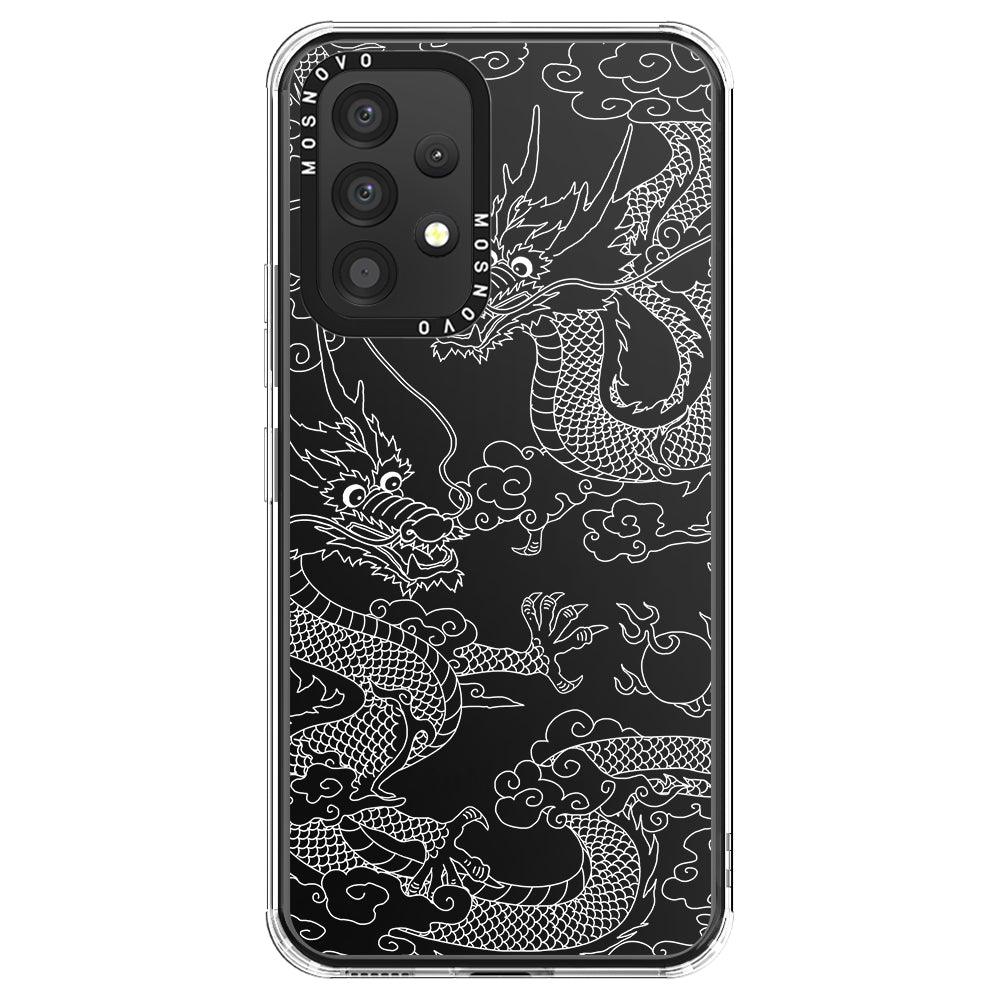 White Dragon Phone Case - Samsung Galaxy A53 Case - MOSNOVO