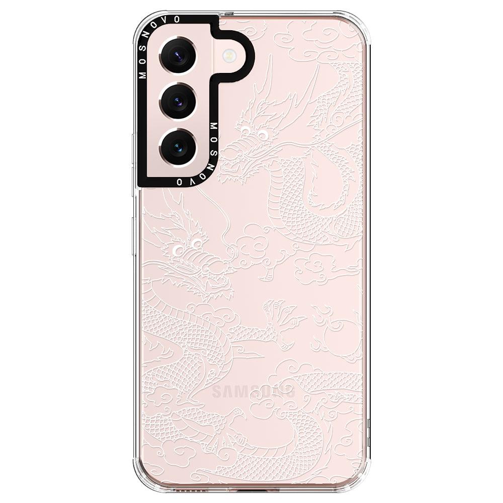 White Dragon Phone Case - Samsung Galaxy S22 Case - MOSNOVO