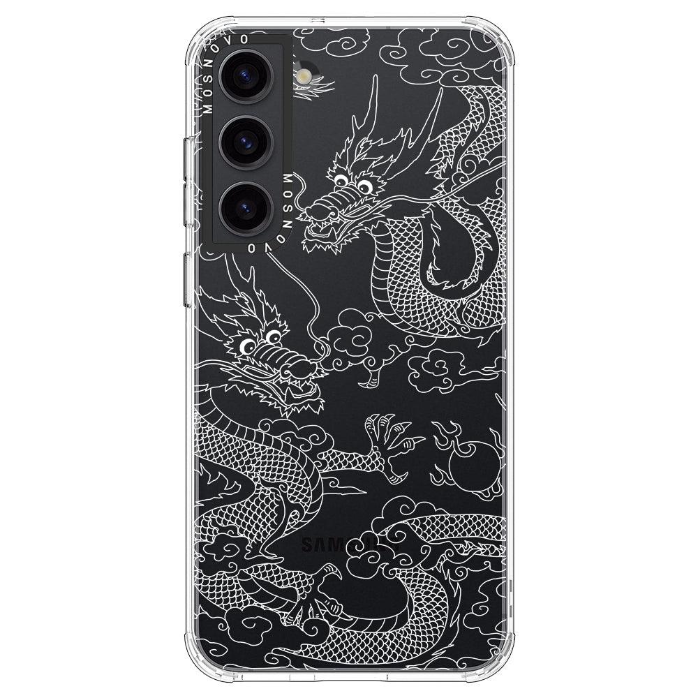 White Dragon Phone Case - Samsung Galaxy S23 Case - MOSNOVO