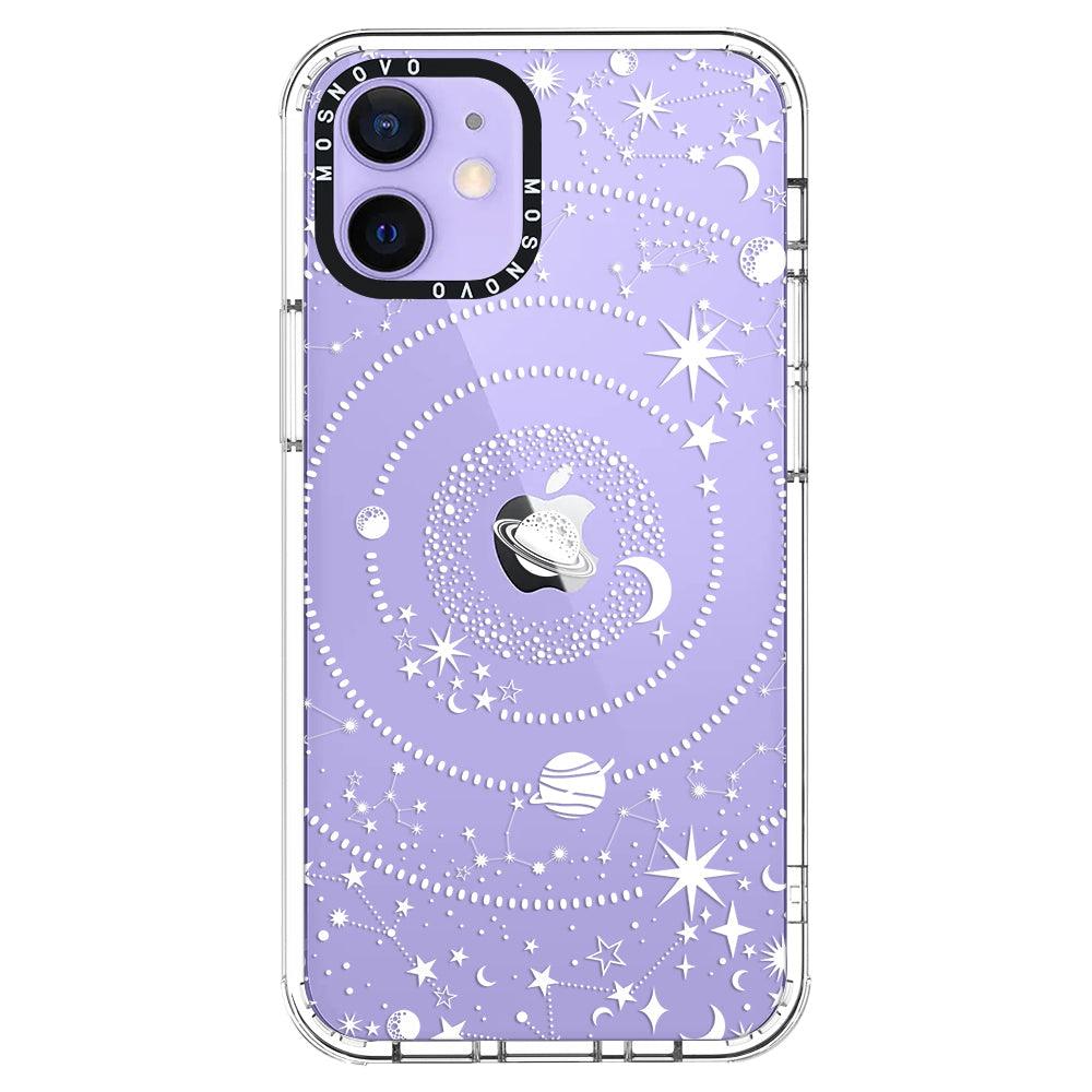 White Galaxy Phone Case - iPhone 12 Case - MOSNOVO