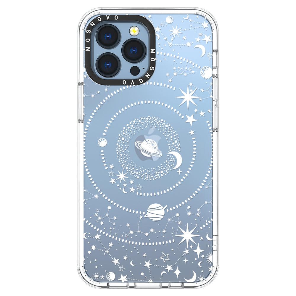 White Galaxy Phone Case - iPhone 13 Pro Max Case - MOSNOVO