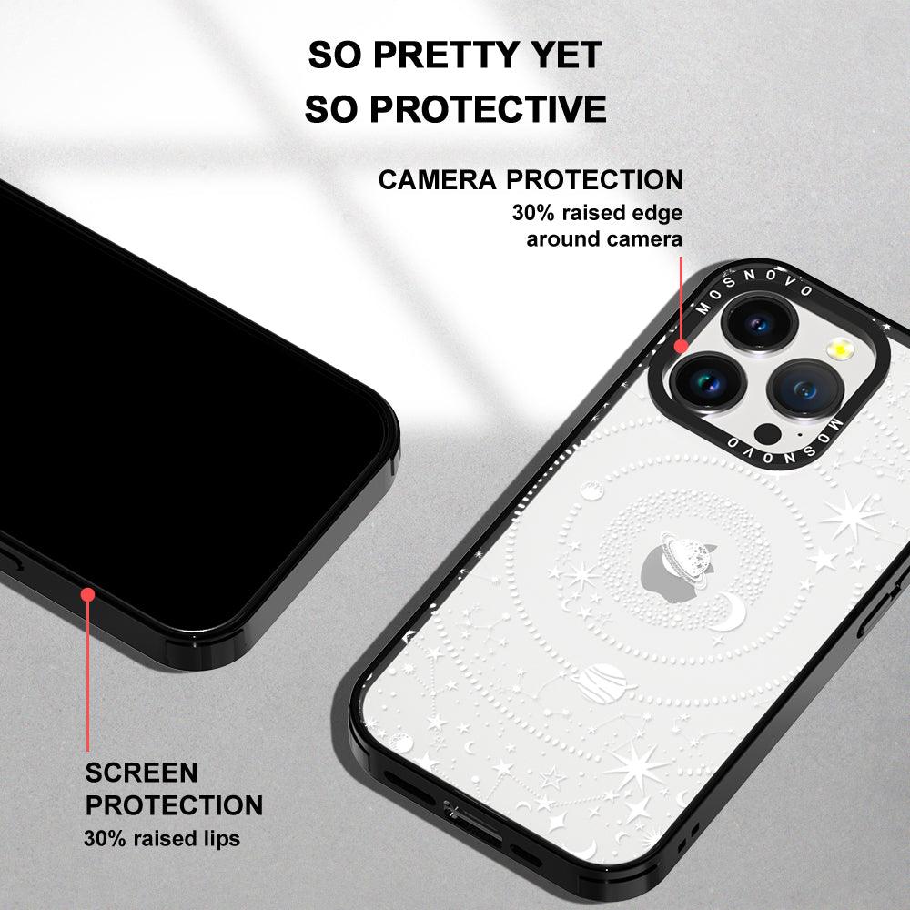 White Galaxy Phone Case - iPhone 14 Pro Case - MOSNOVO