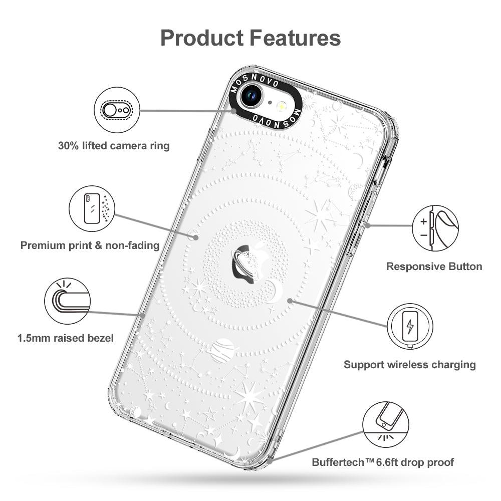 White Galaxy Phone Case - iPhone SE 2020 Case - MOSNOVO