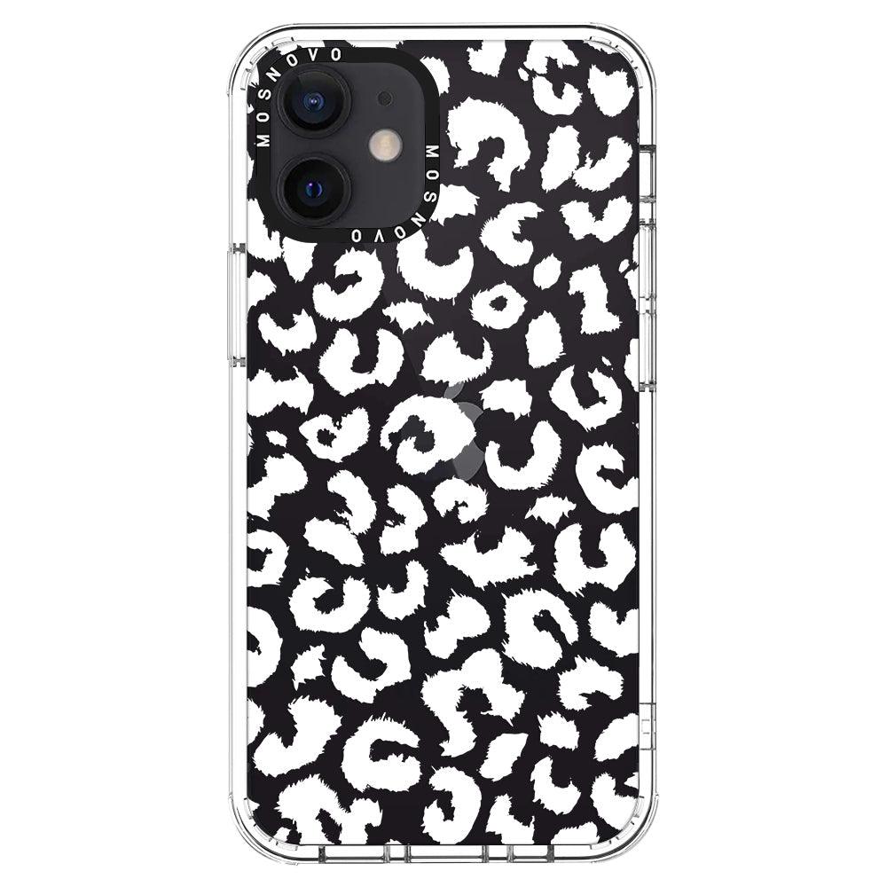 White Leopard Phone Case - iPhone 12 Case - MOSNOVO