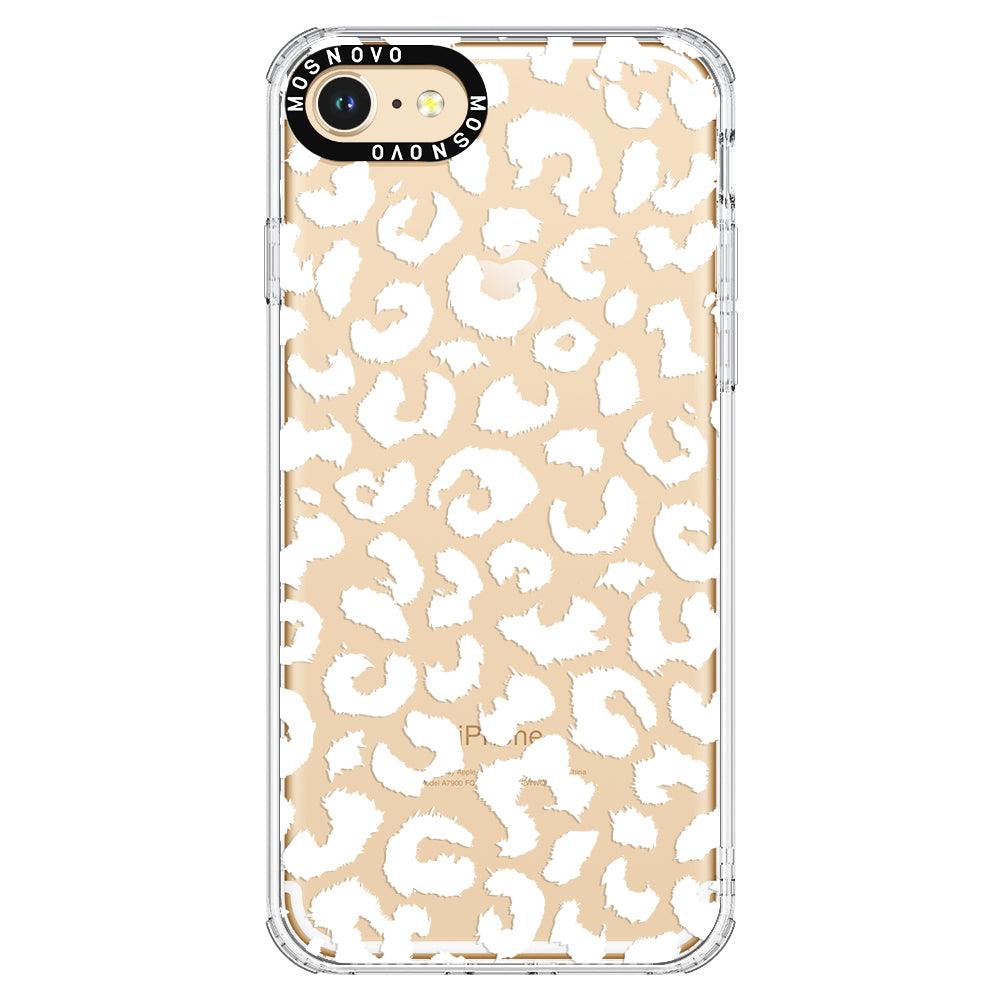 White Leopard Phone Case - iPhone 7 Case - MOSNOVO